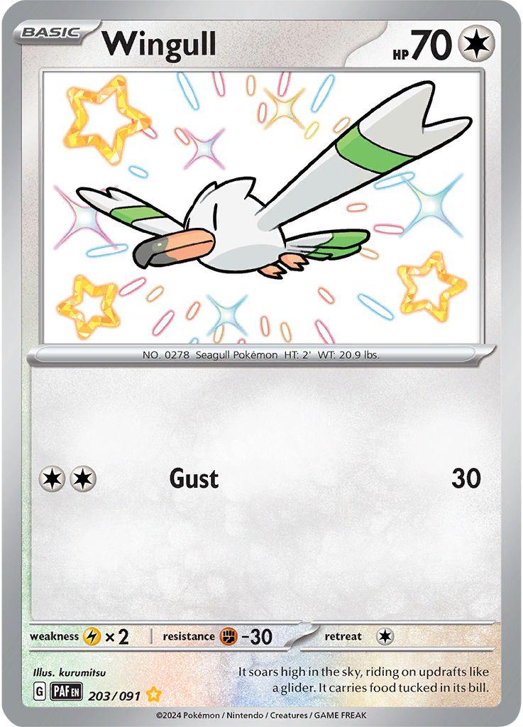 Wingull #203 fra Paldean Fates