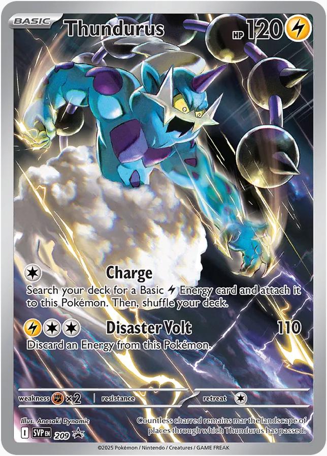 Thundurus 209 Black Star Promo