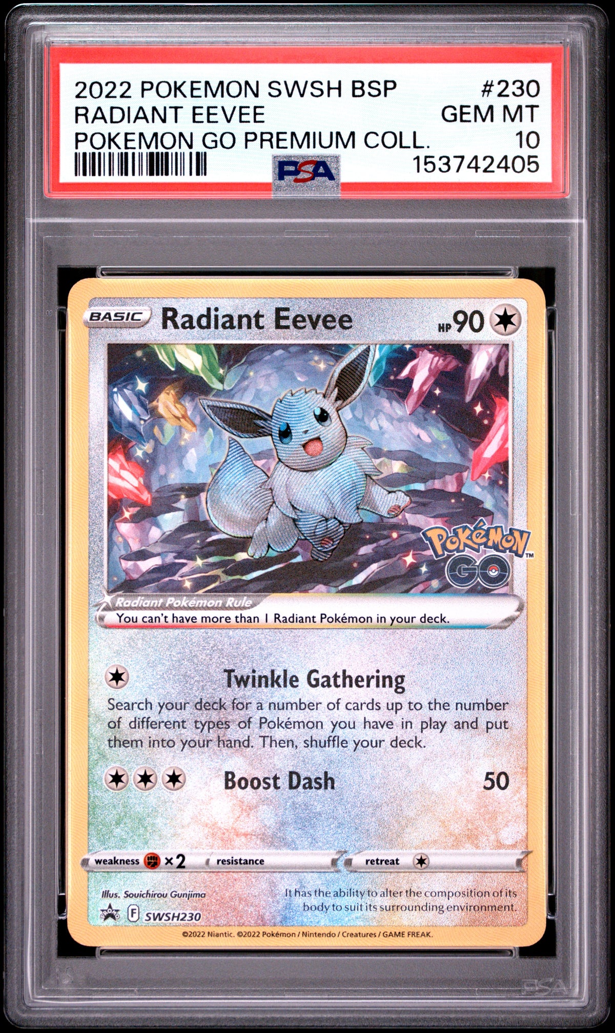 Radiant Eevee #230 PSA 10