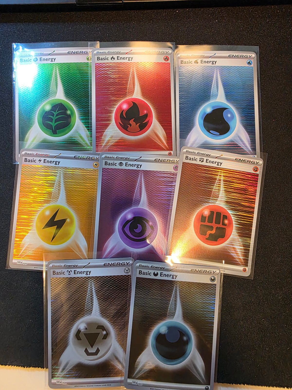 Komplett Holo energy sett SVE017-SVE024